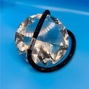 Swarovski Stardust Black Crystal with magnetic closure